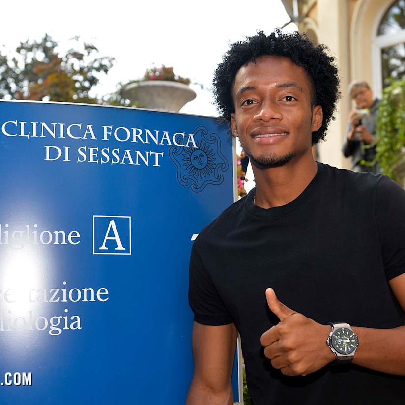 Cuadrado in Turin for Juve medical