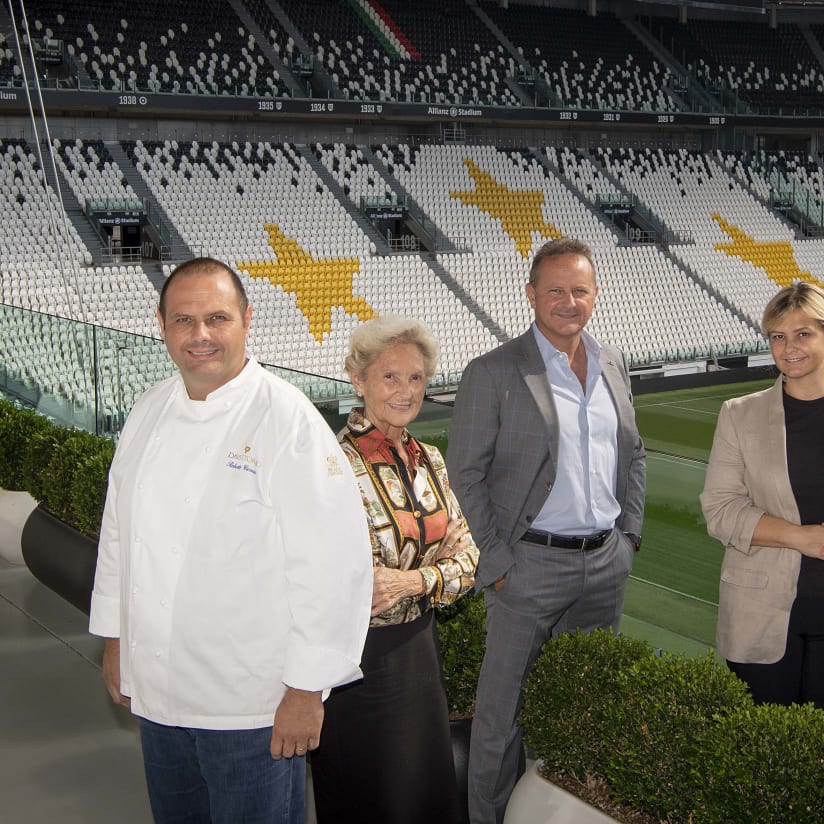 All'Allianz Stadium tre stelle... anche in cucina