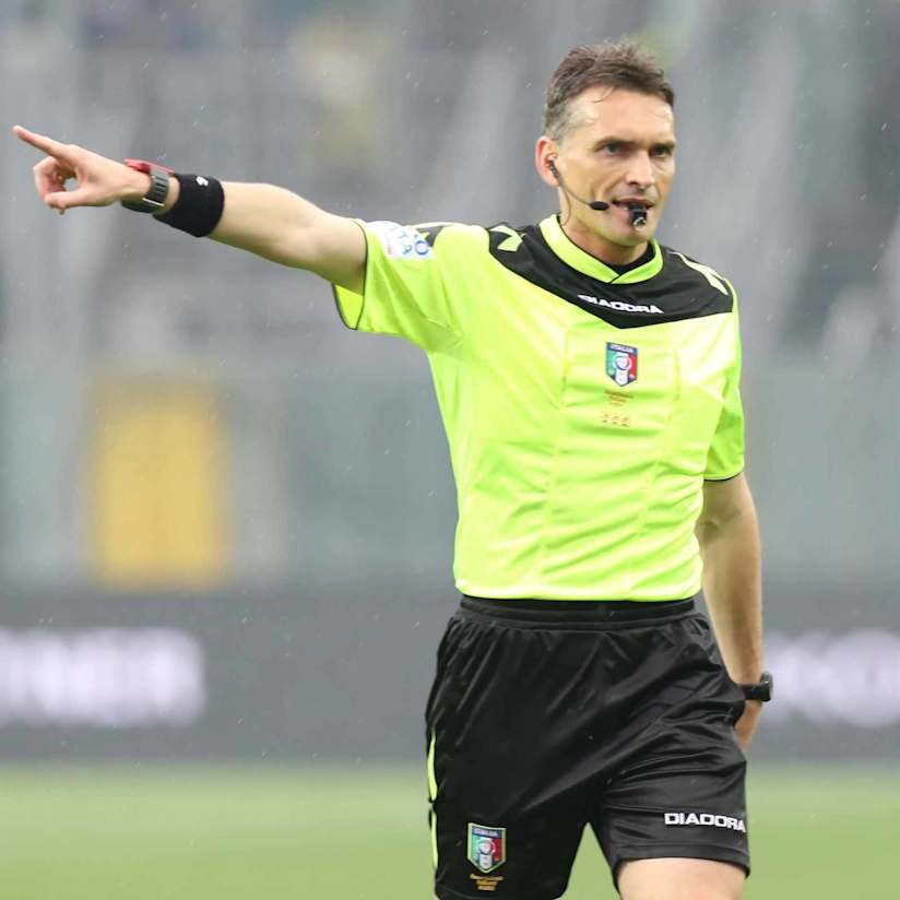 Domani sera arbitra Irrati