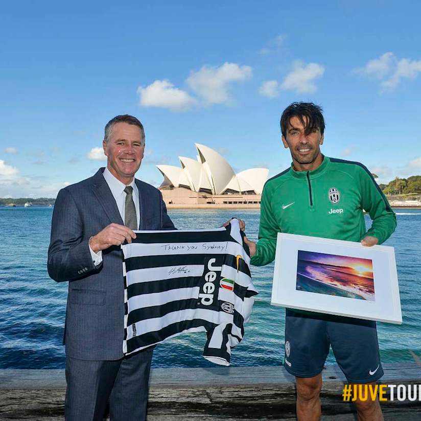 Buffon ambasciatore bianconero a Sydney