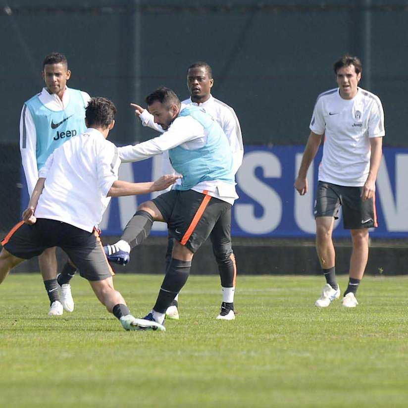 Bolstered ranks in Tuesday training