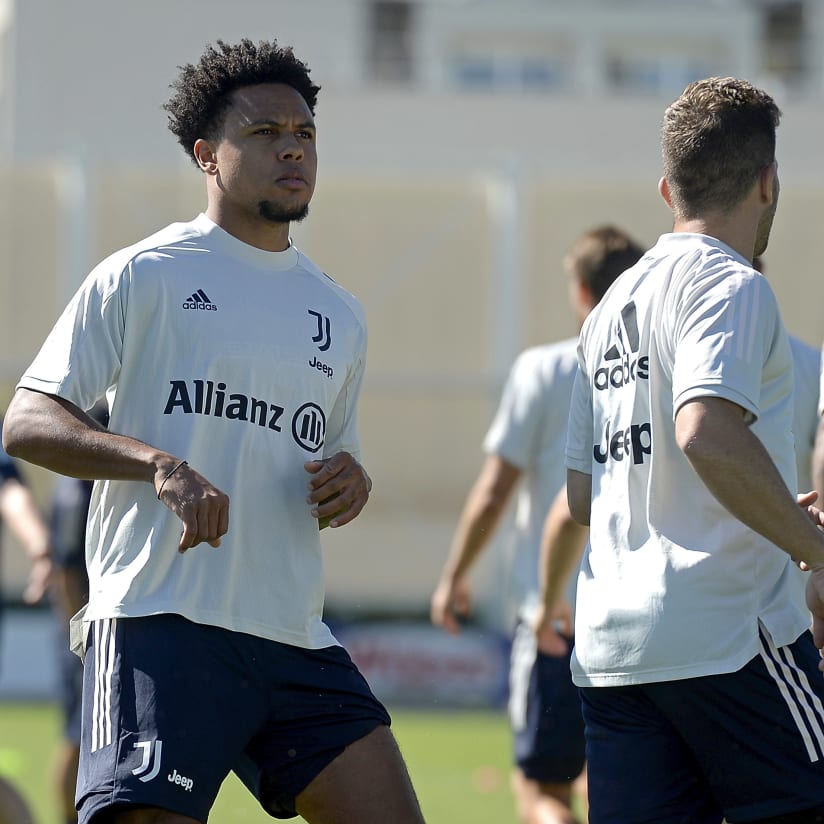 Morning session on the field