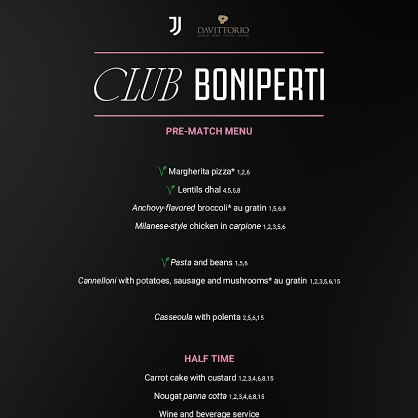 CLUB BONIPERTI Menu J-Cremonese ENG