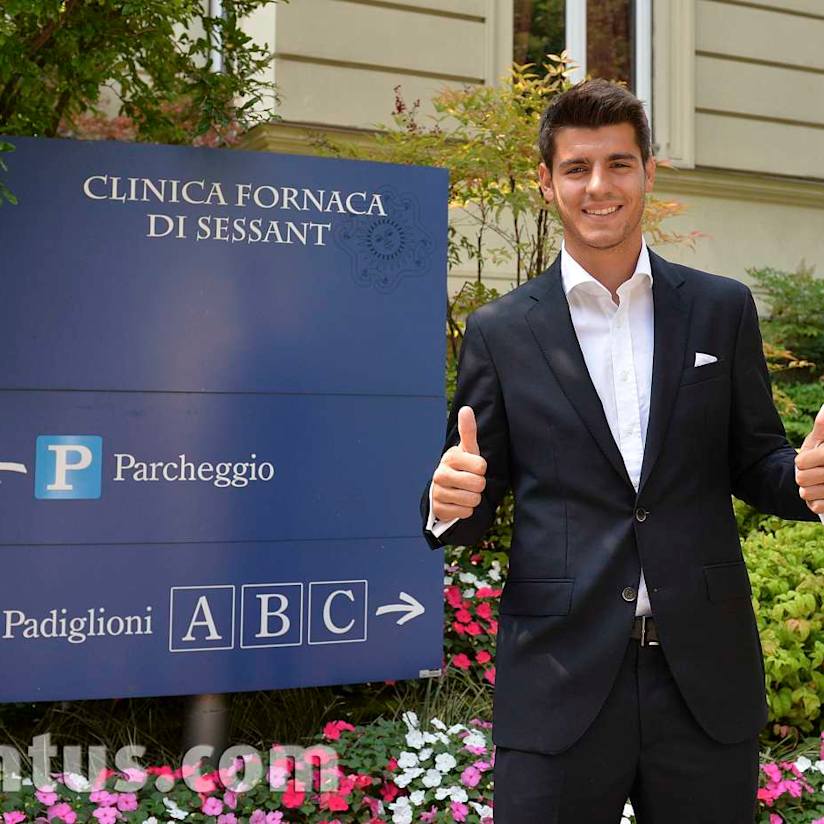 Morata undergoes Juventus medical