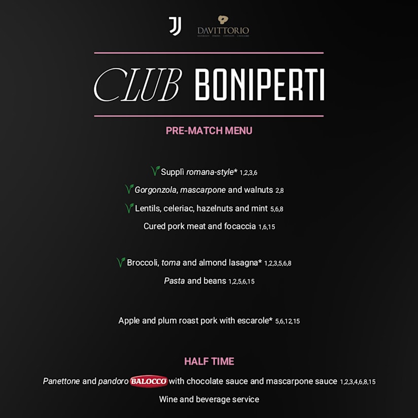CLUB BONIPERTI Menu J-Roma ENG