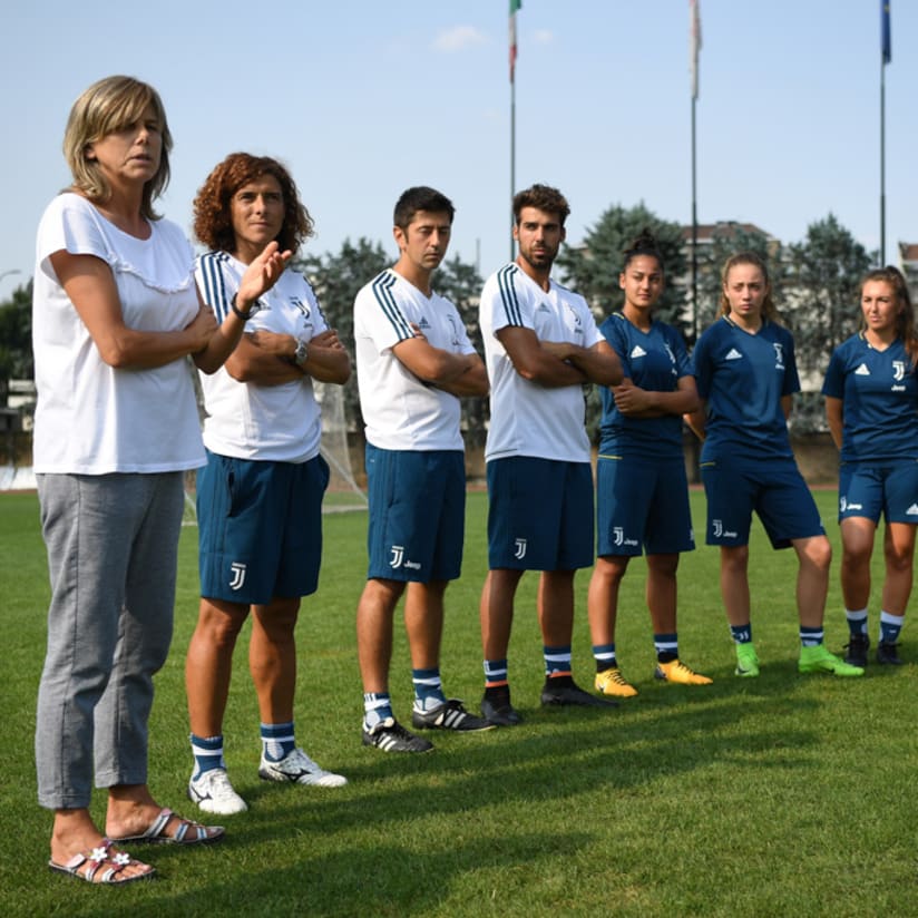 La CT Bertolini in visita alla Juventus Women