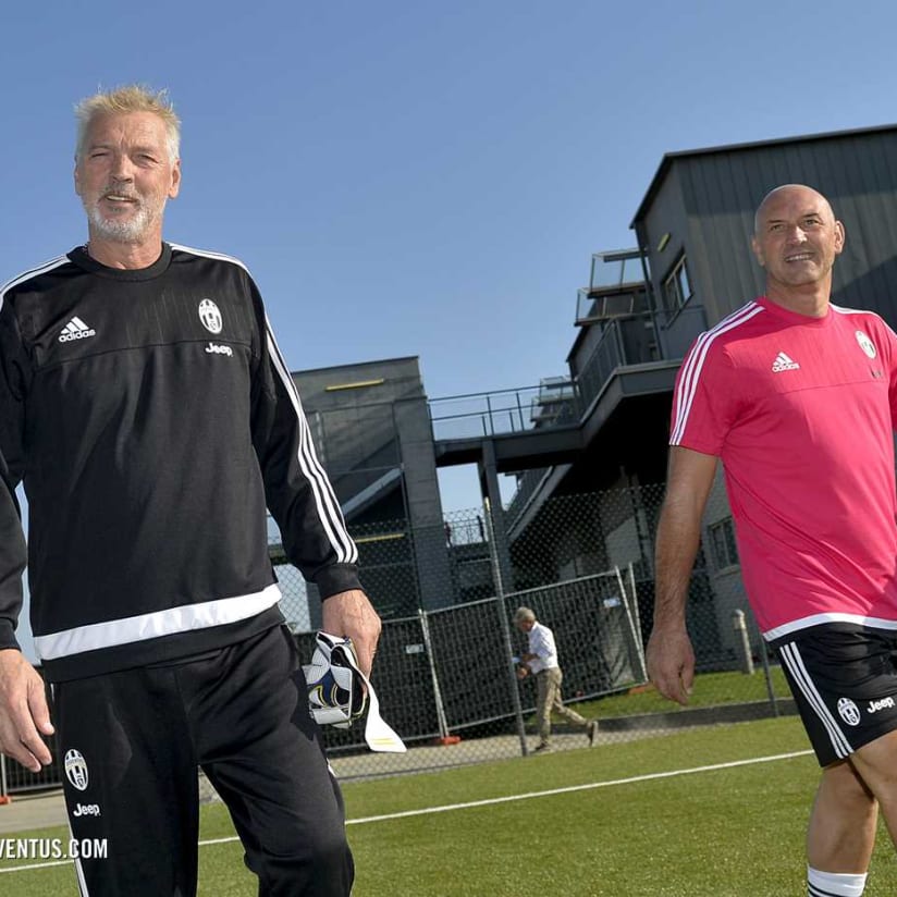 L'allenamento delle Legends allo Juventus Center