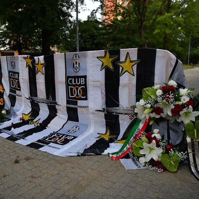 Il ricordo dell'Heysel a Grugliasco