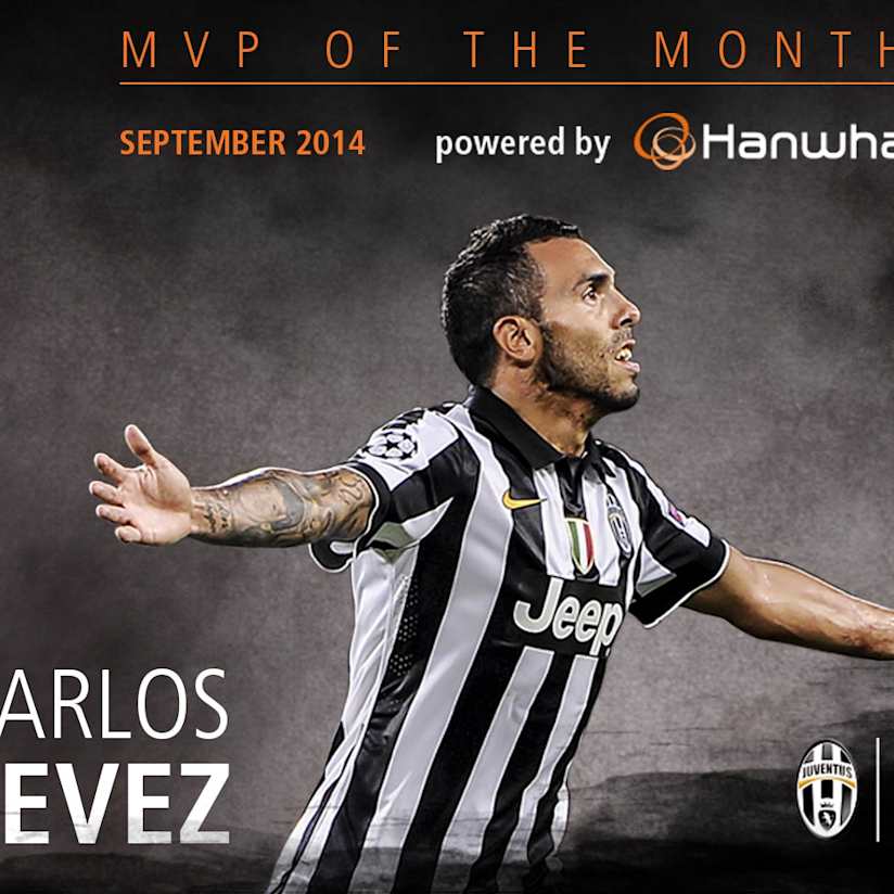 Tevez voted J-Member MVP for September