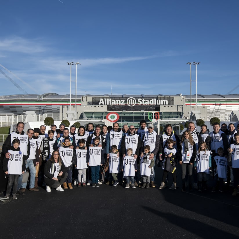 Juventus-Spal, walk sbout Official Fan Club