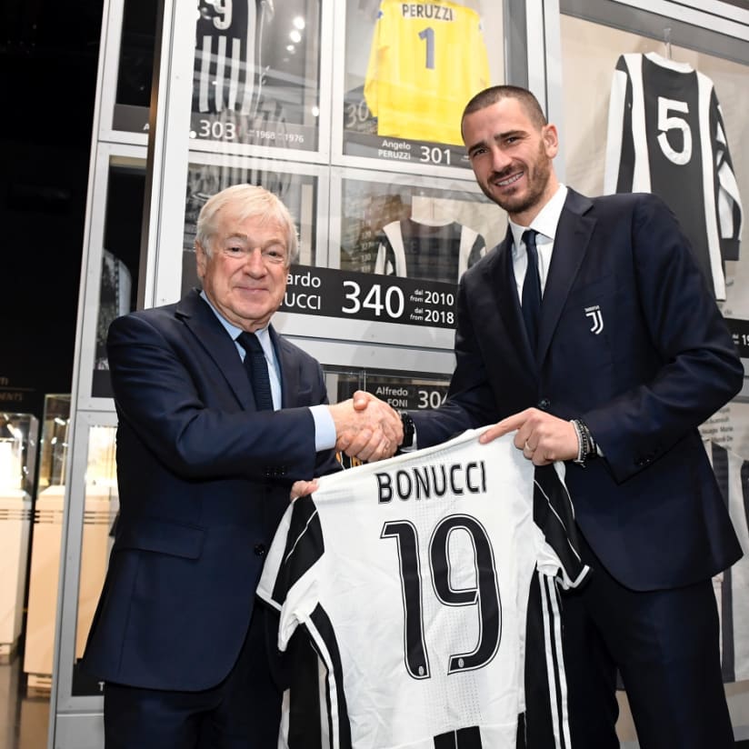 Milestone Bonucci jersey goes on display at Juventus Museum