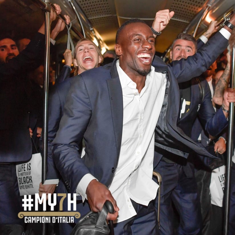 The Bianconeri arrive at Caselle