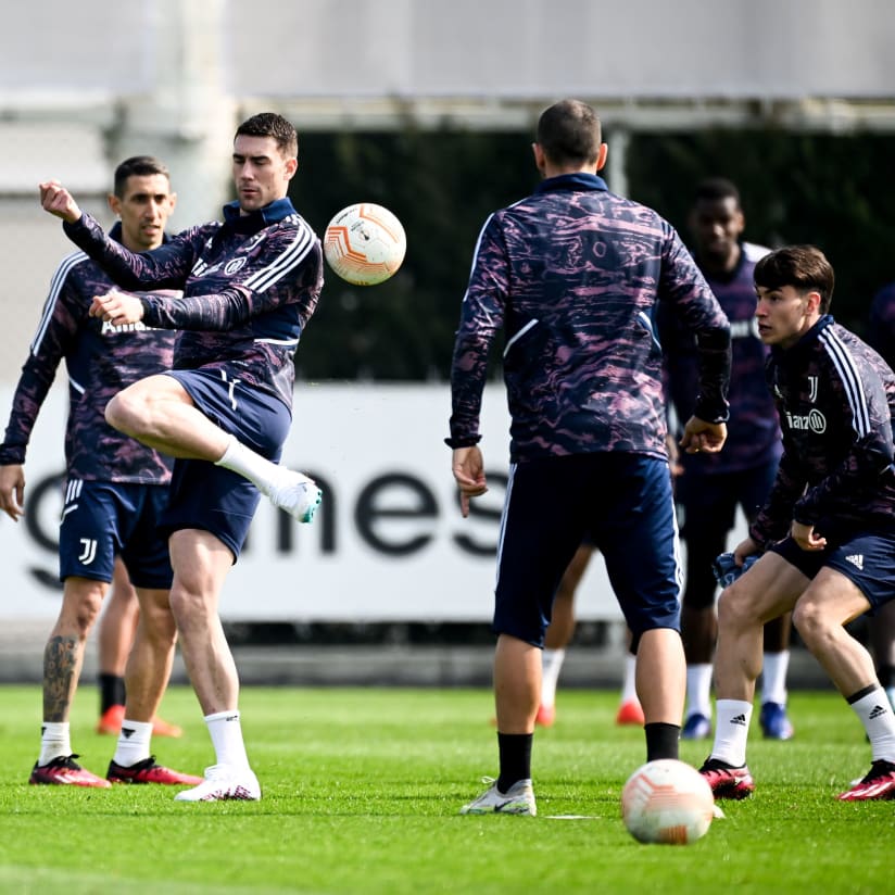 Allenamento alla vigilia del Friburgo