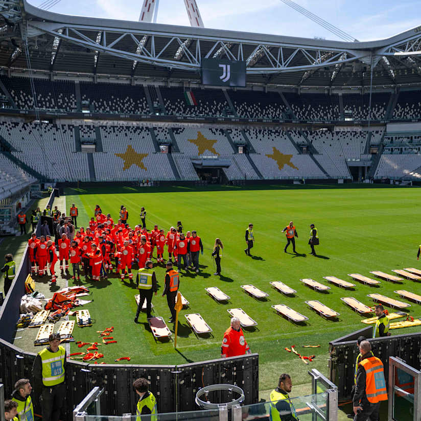 An exercise in emergency management held at the Allianz Stadium