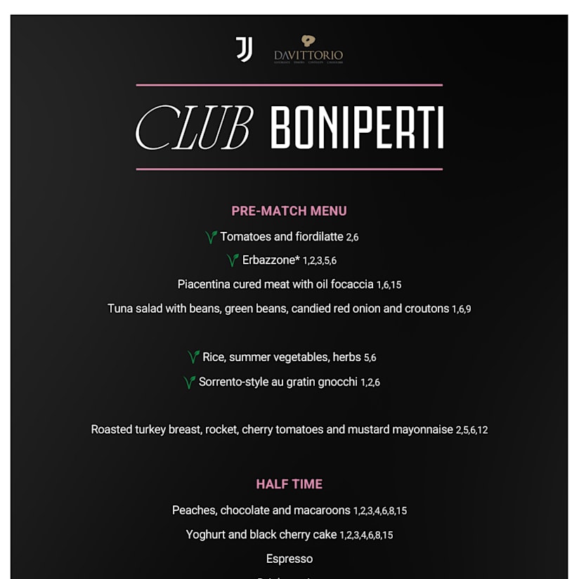 CLUB BONIPERTI Menu J-Parma ENG