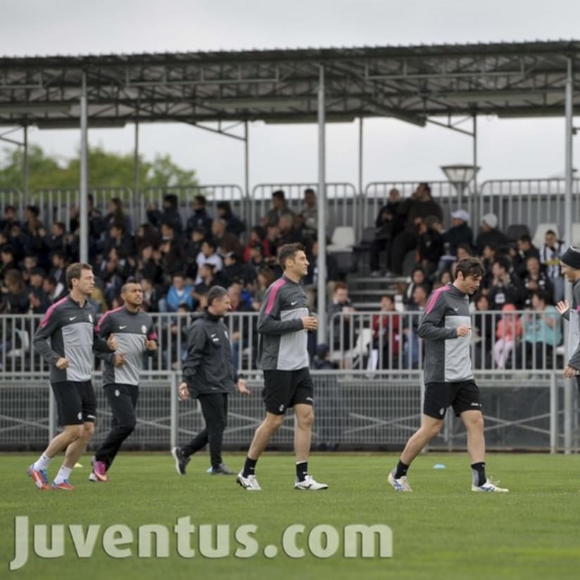 I tifosi salutano i Campioni