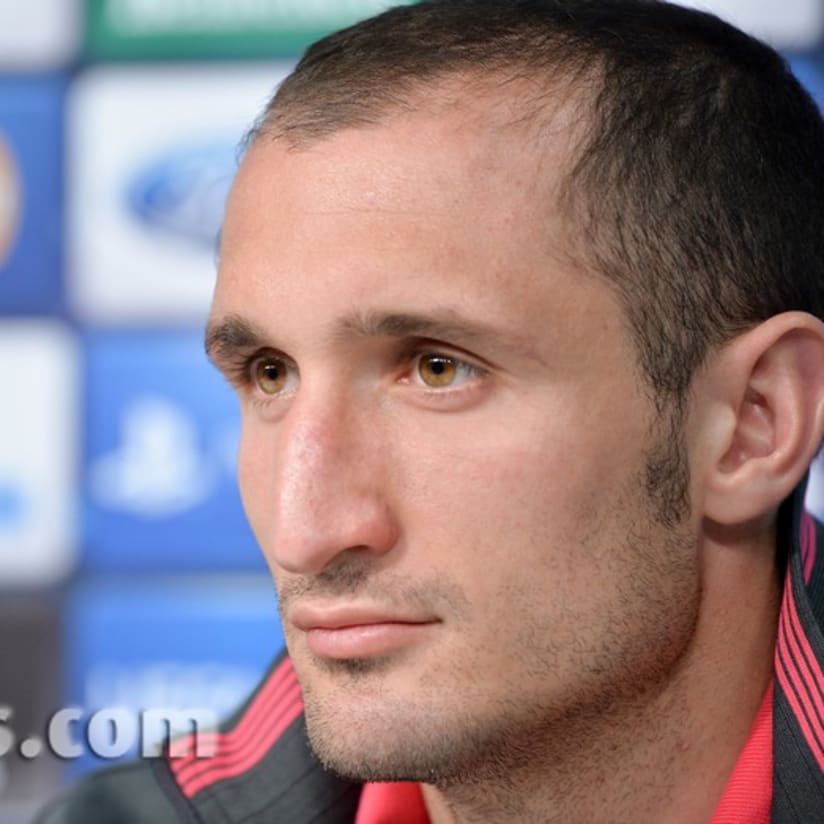 Chiellini in conferenza stampa prima di Juve - Bayern Monaco