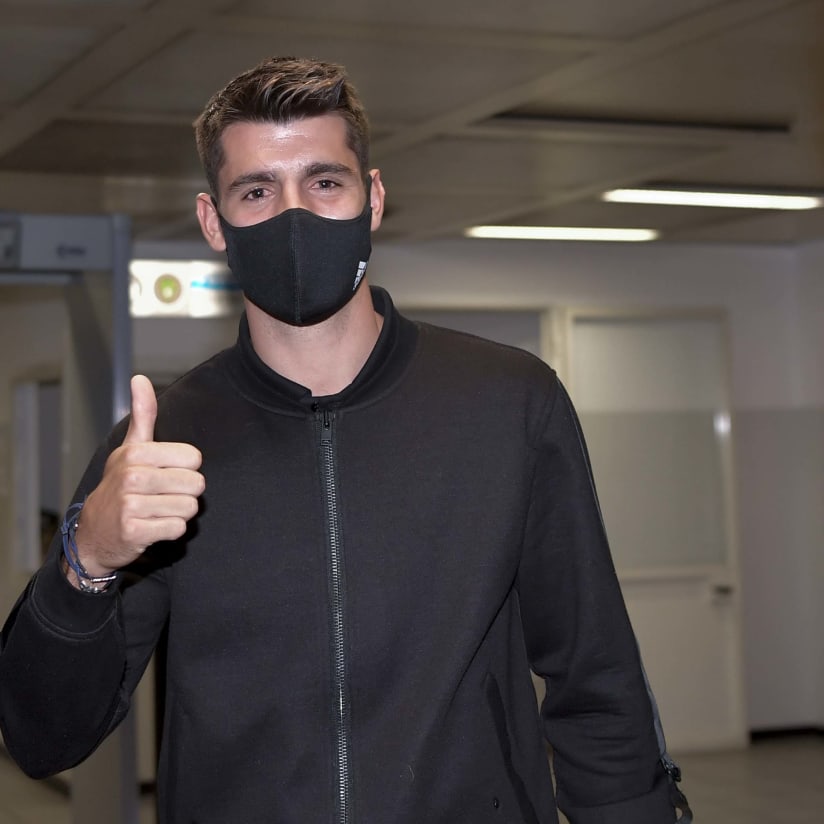 Alvaro Morata è atterrato a Torino!