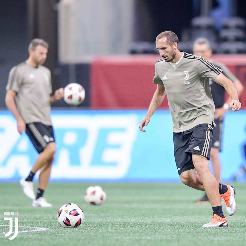 Allenamento al Mercedes-Benz Stadium