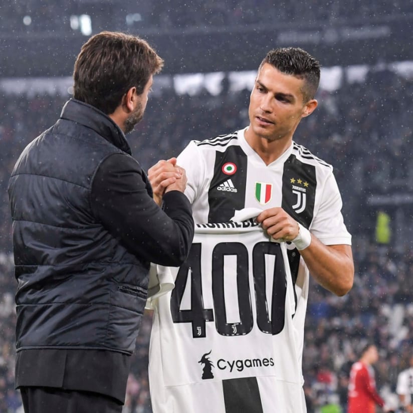 Juve recognition for Ronaldo’s 400 league goals