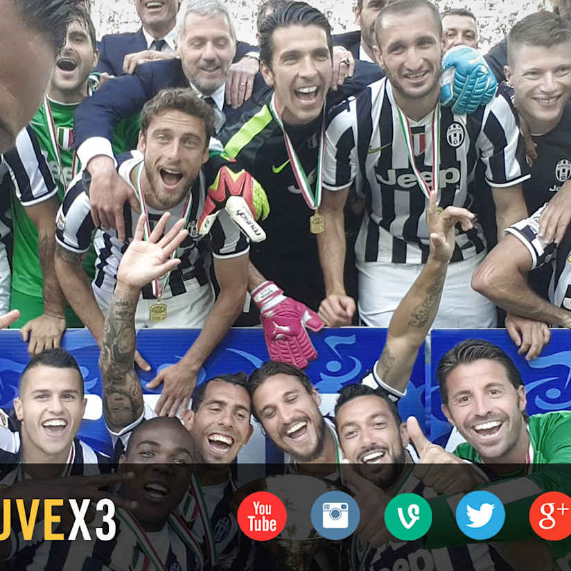Celebrazioni social da Campioni d'Italia!