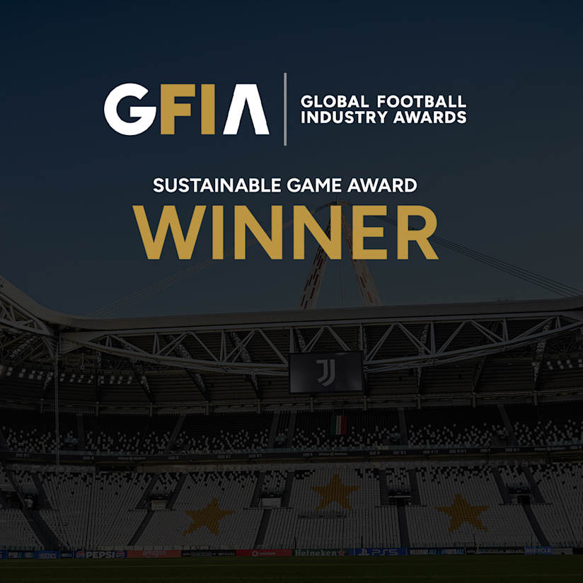 Juventus wins the Sustainable Game Award with the “Black, White & More” strategy