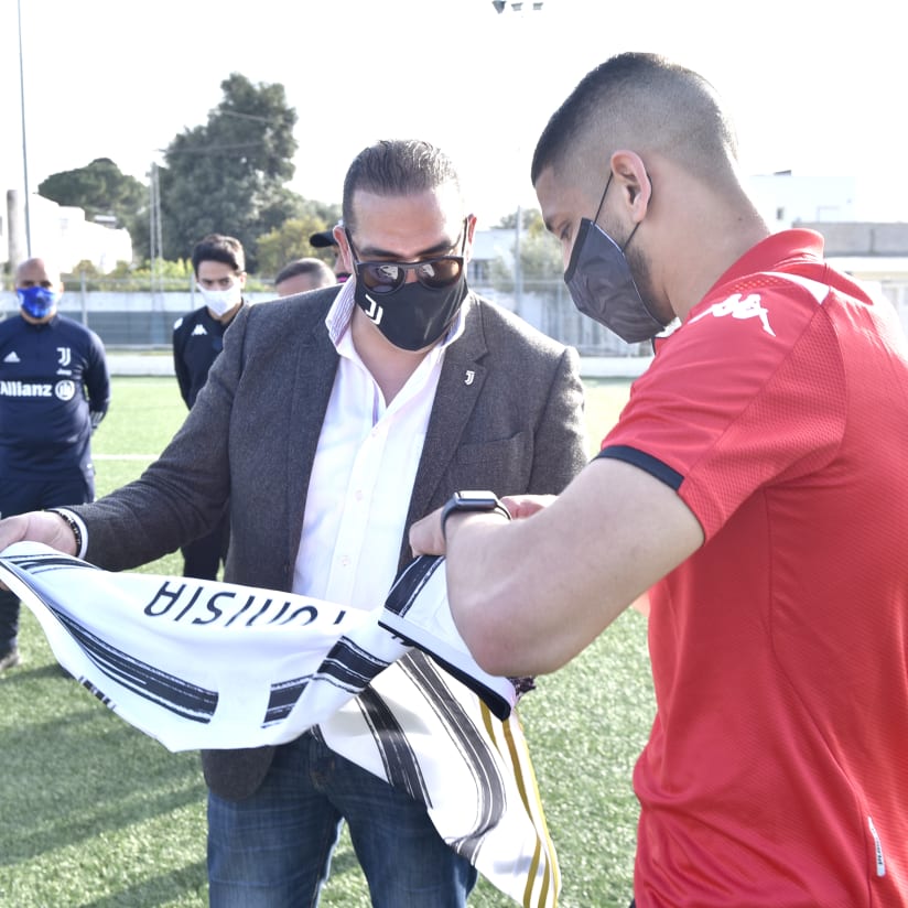 Rafia visita la Juventus Academy di Tunisi