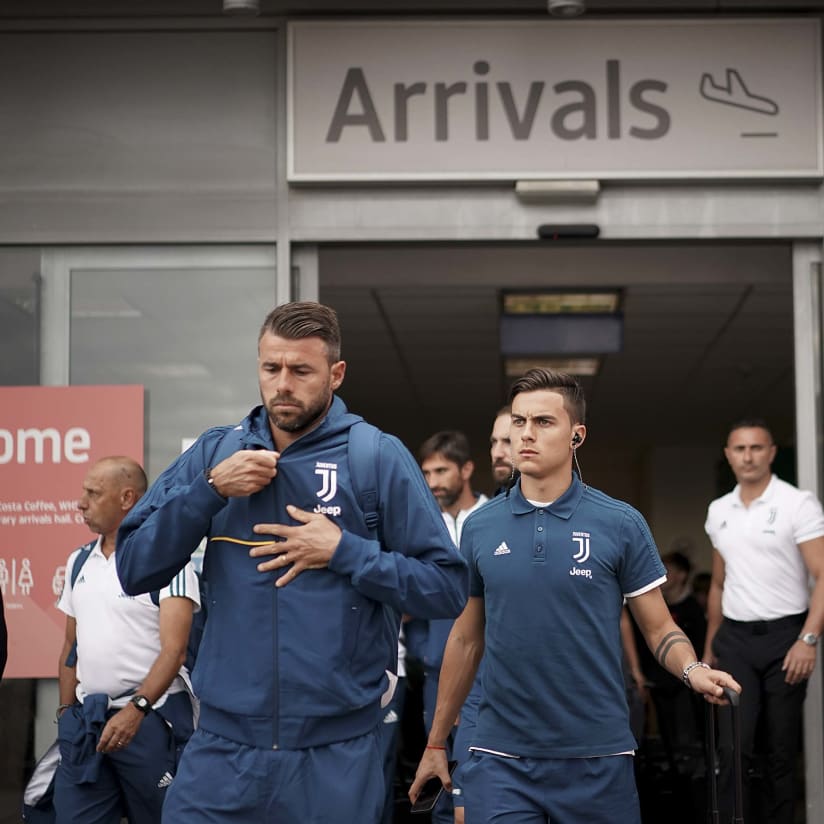 Juventus land in London