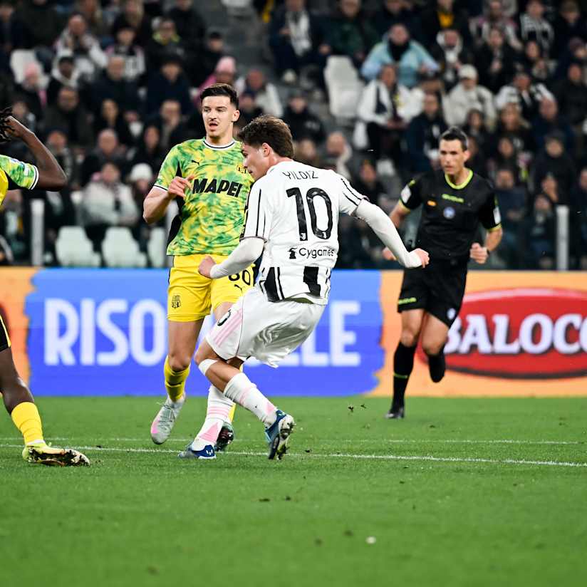 Bianconeri and Sassuolo share the points