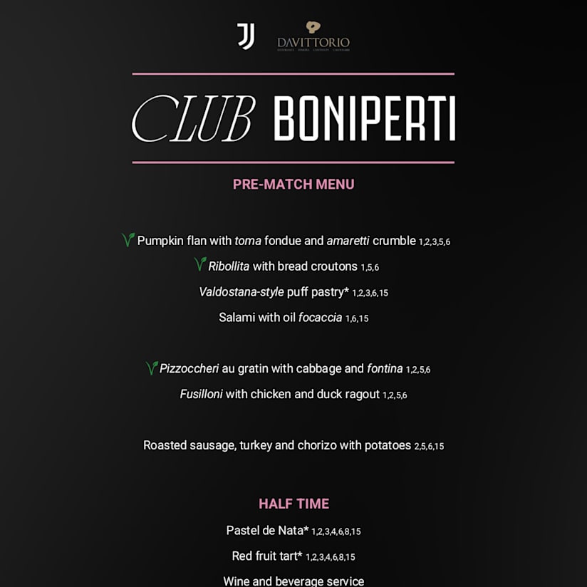 CLUB BONIPERTI Menu J-Benfica ENG