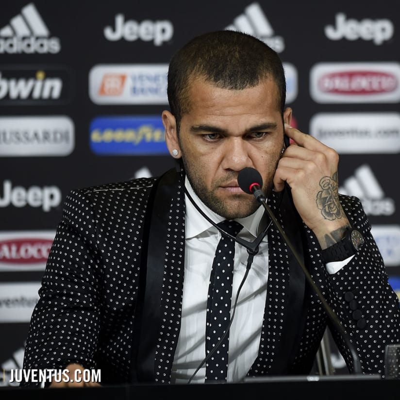Dani Alves meets the media