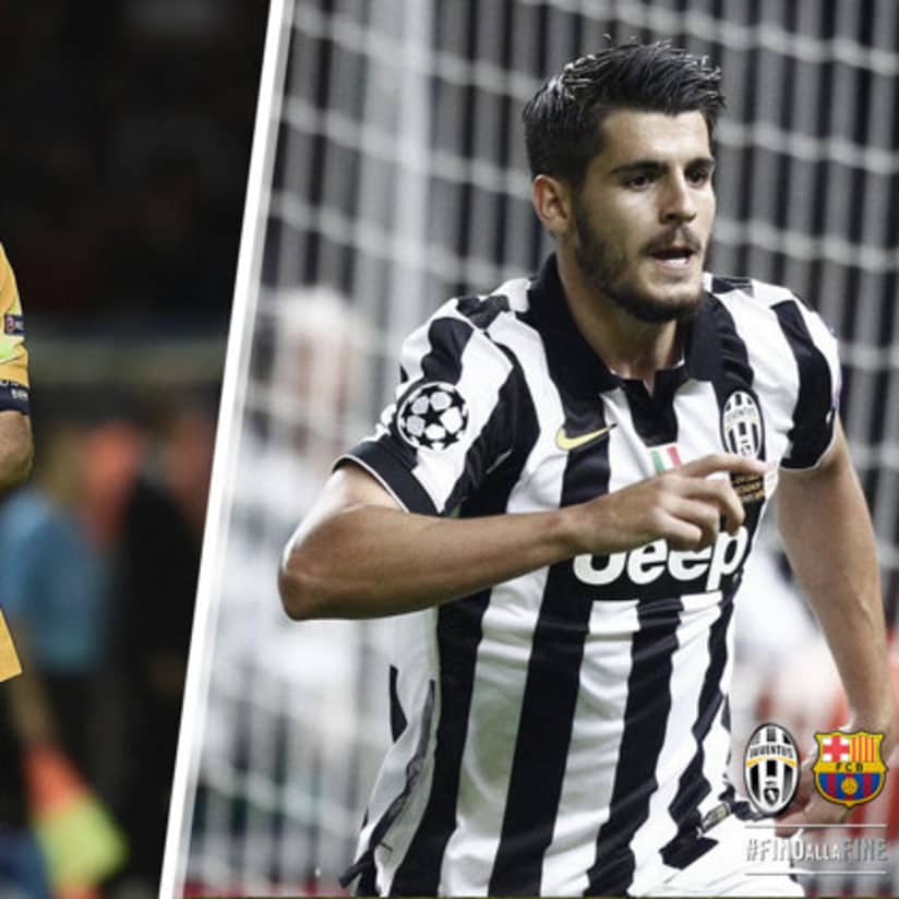 Reaksi pasca pertandingan dari Buffon dan Morata