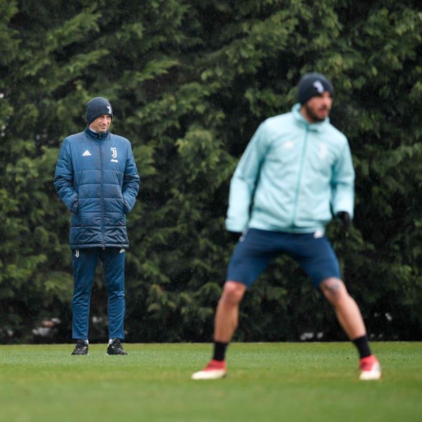 Training in the rain!