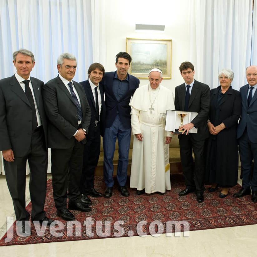 La Juventus da Papa Francesco