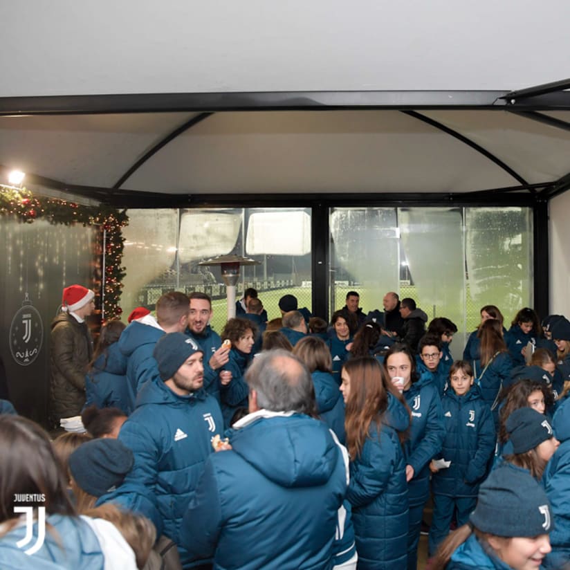 The young Bianconere celebrate their Christmas party