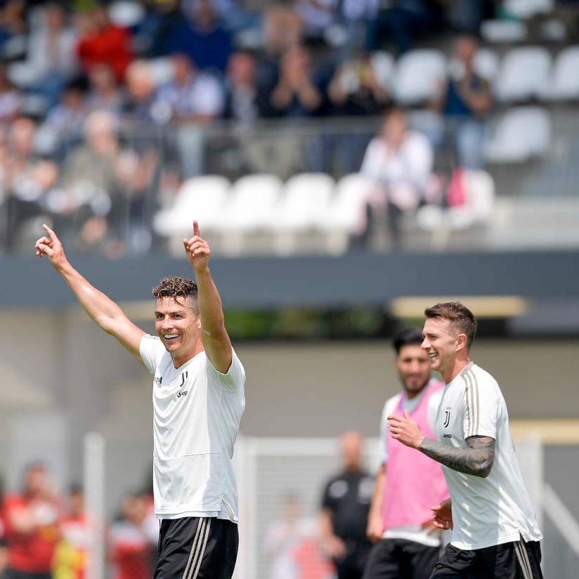 The final open training session of the season