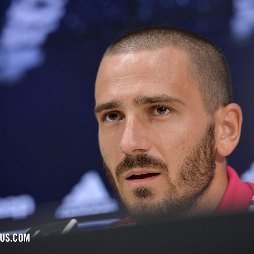 Bonucci, la conferenza stampa con Andrea Agnelli