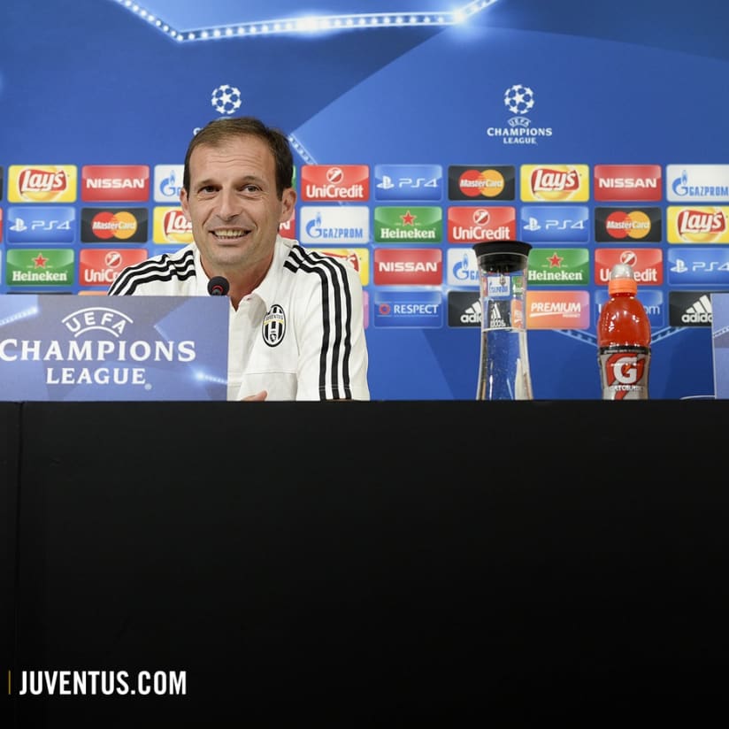 Allegri and Buffon meet the media