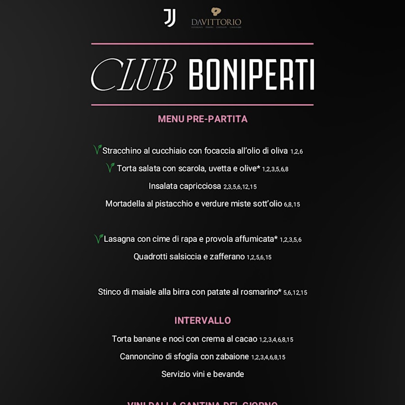 Menu_Club Boniperti J-Gala