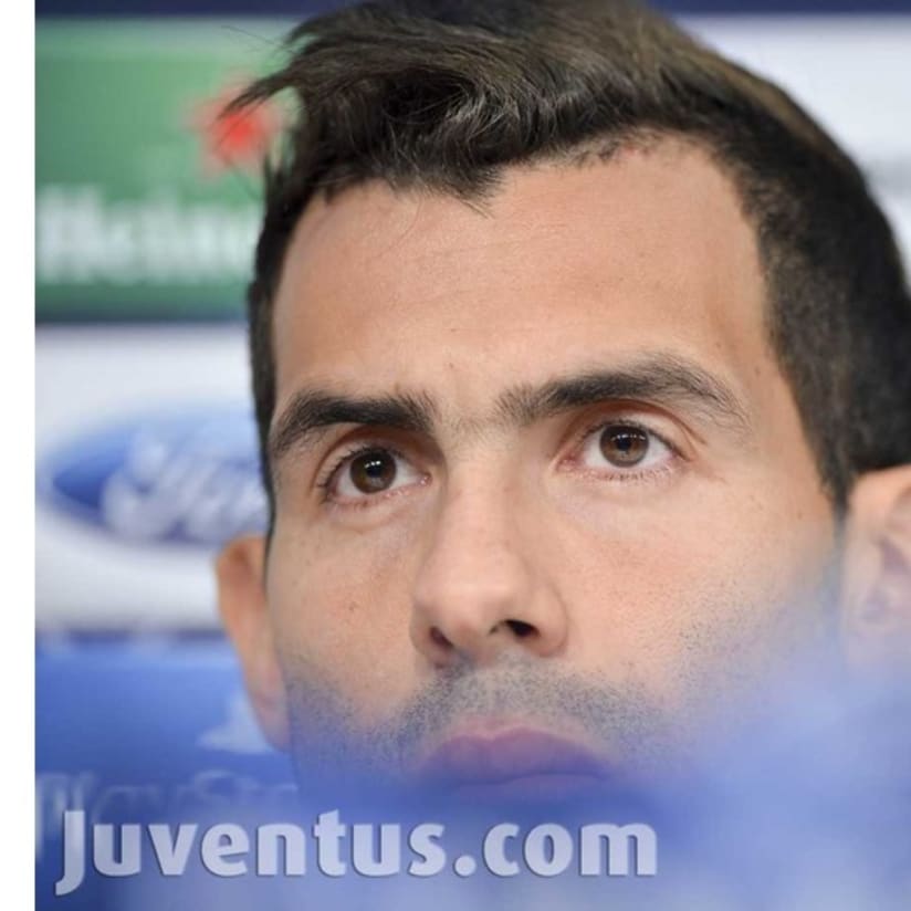 Tevez in conferenza alla vigilia del Real - Tevez speaking ahead of Juve v Real