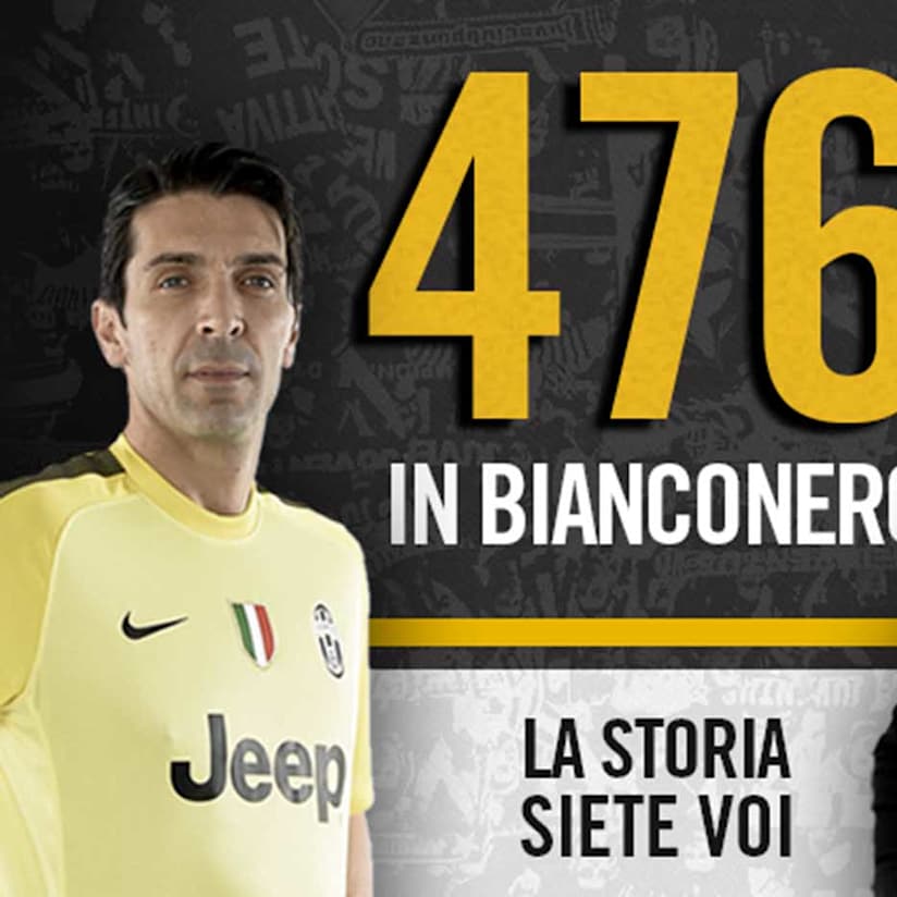 Gigi come Dino: 476 volte Juve