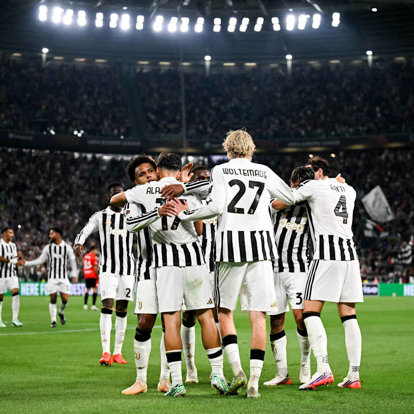 Bianconeri put five past NEC in the Europa League