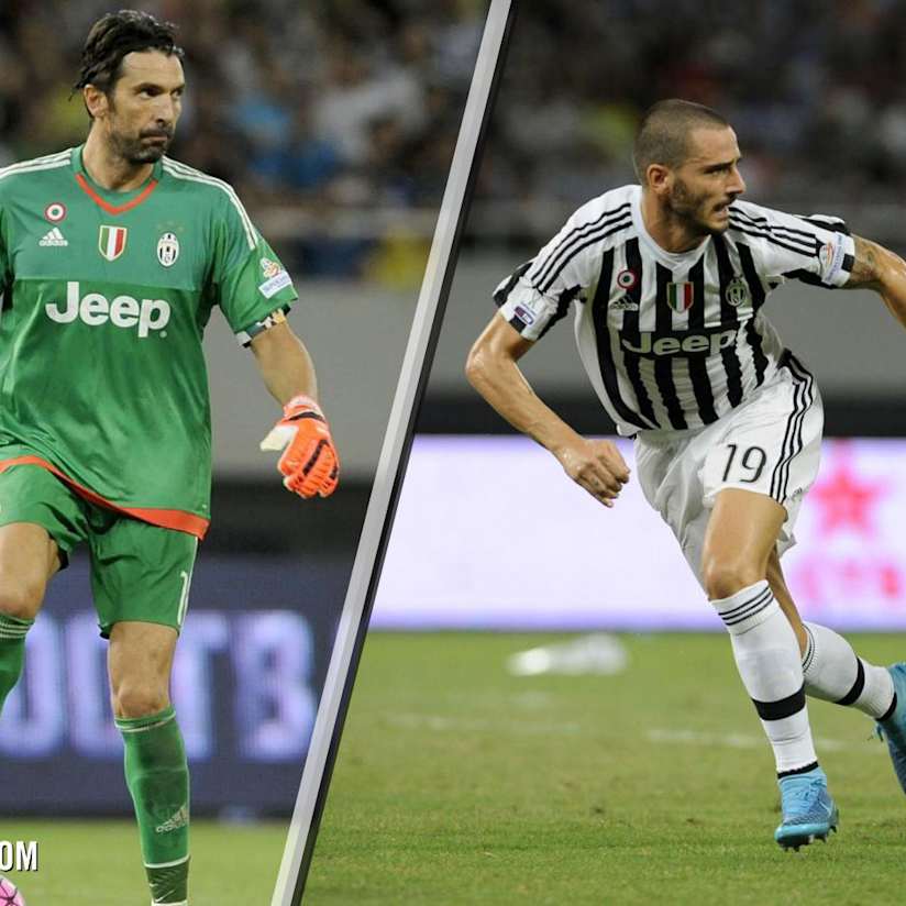 Bonucci and Buffon Super Cup reaction