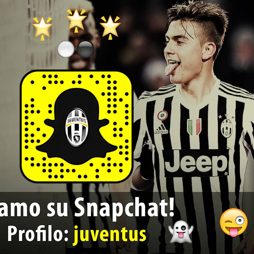Juventus è su Snapchat