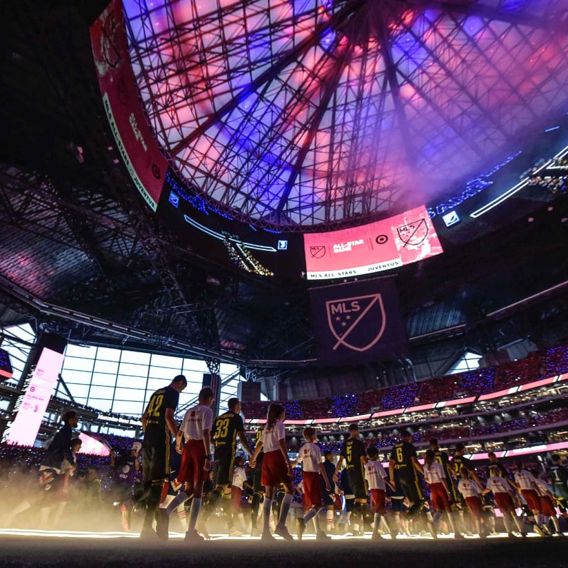 Match action: MLS All-Star Game