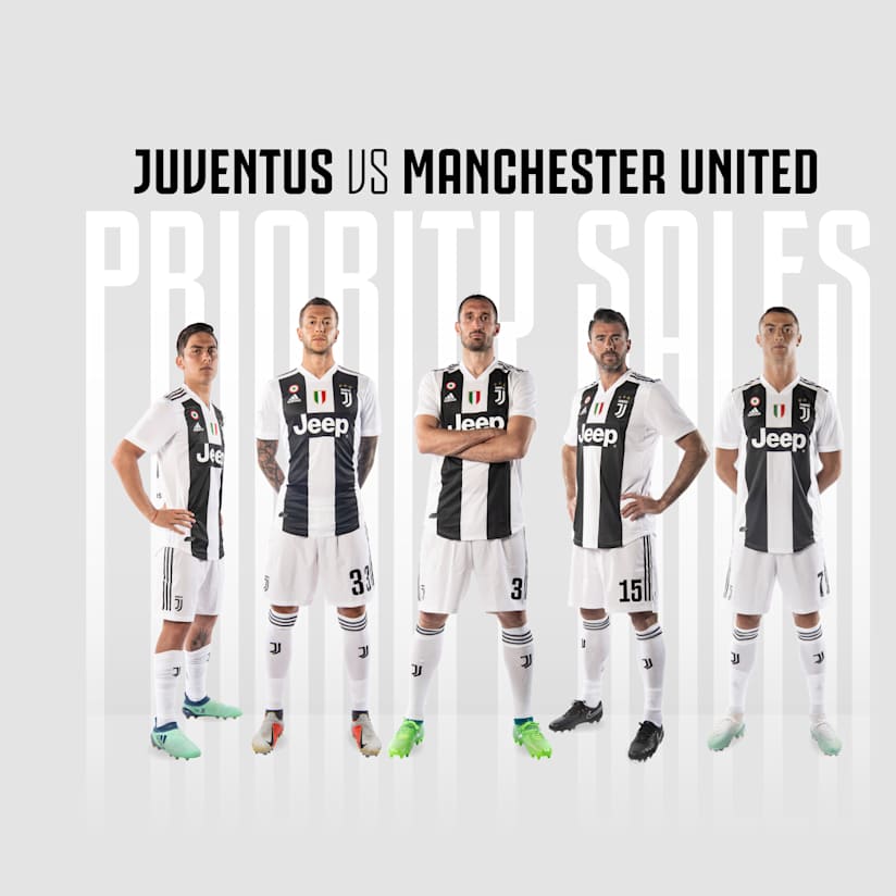 Juventus vs Manchester United: Priority sales for Members!