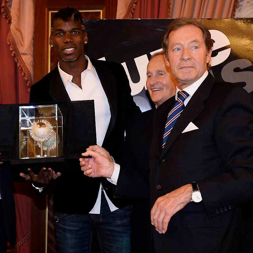 Pogba receives Castagna d’Oro prize