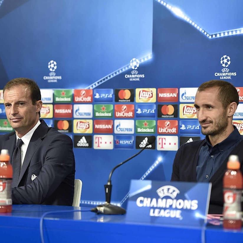 Media Day, Allegri and Chiellini LIVE conference