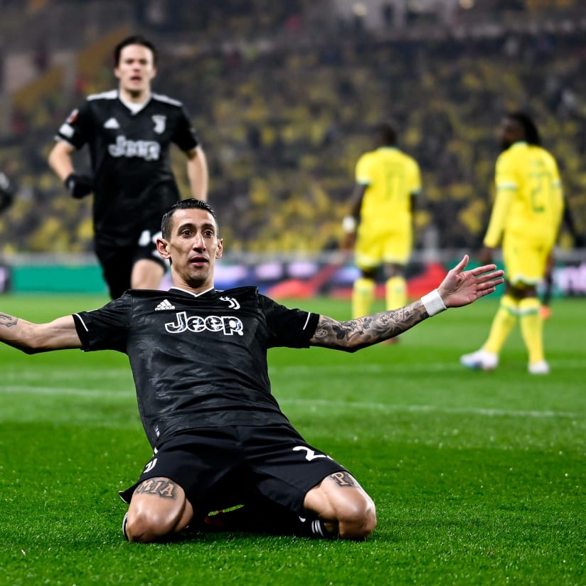Di Maria treble seals Juve's place in Europa League last 16