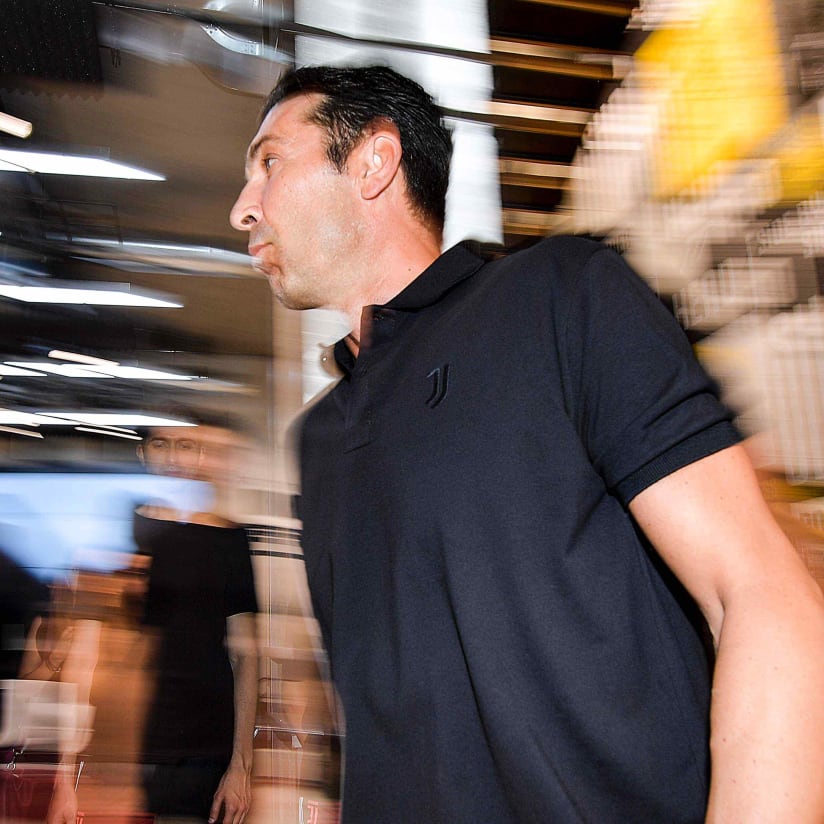 Buffon at the new Flagship Store in Milan 